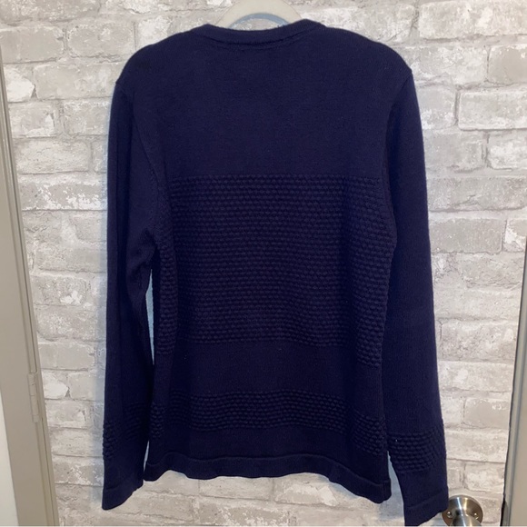 NORSE PROJECTS BUBBLE ZIP CREW KNIT SZ L #A1 - Picture 3 of 8